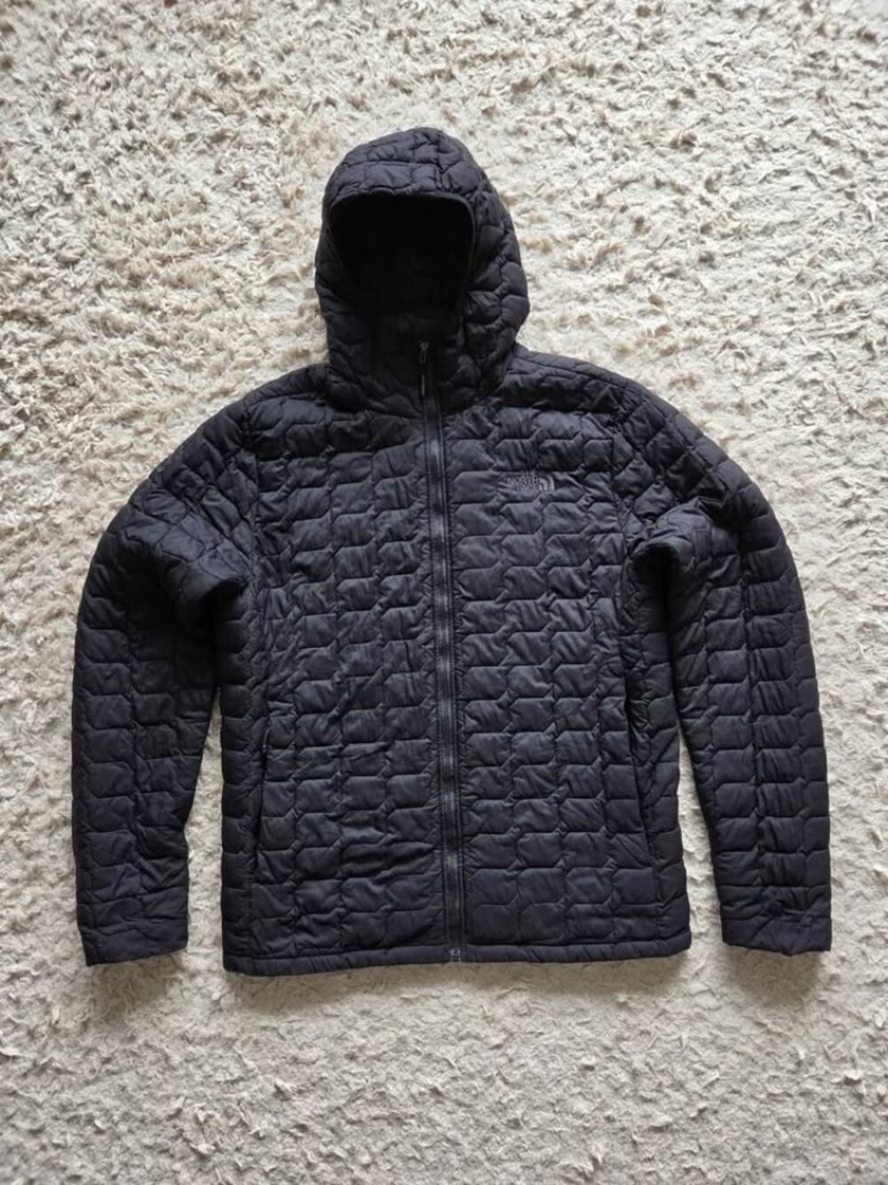 The North Face ThermoBall Hooded Jacket Men’s M Black Insulated Puffer